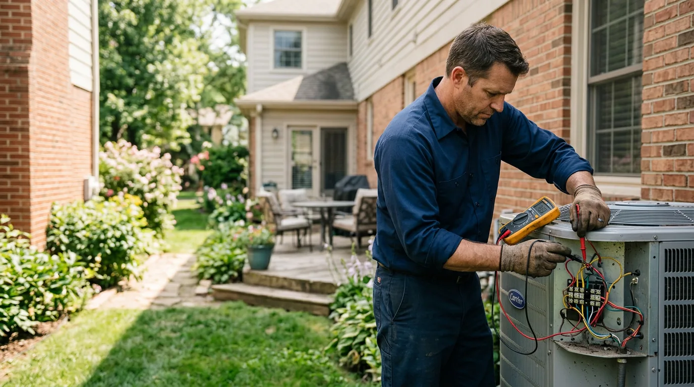 HVAC technician working near Rosston, OK
